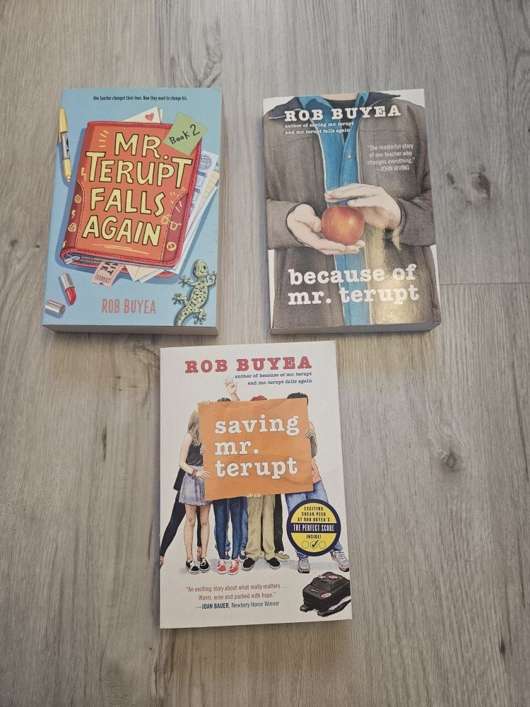 Mr. Terupt (paperback) Book Lot - by Rob Buyea
