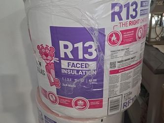 New R13 Faced Insulation – $10 Each