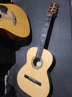 Two classical acoustic guitars
