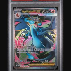 2025 POKEMON PFL EN-PHANTASMAL FLAMES #109 MEGA CHARIZARD X EX ULTRA RARE PSA 10
