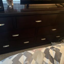 Broyhill Dresser With Mirror And Nightstand