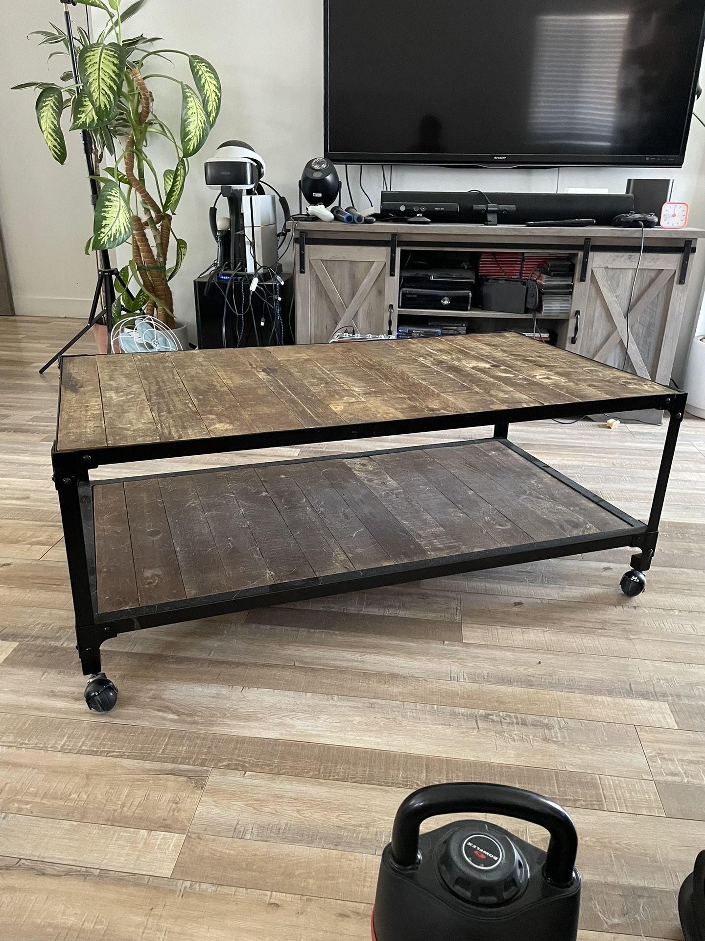 Industrial Wooden Coffee Table