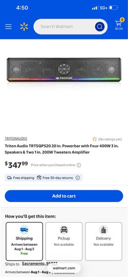 New triton 20 inch sound bar
