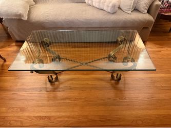 Vintage Glass Coffee Table