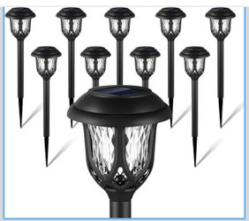 10 Solar Pathway Garden Yard Lights, original price $35