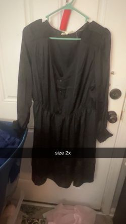 plus size black dress size 2x