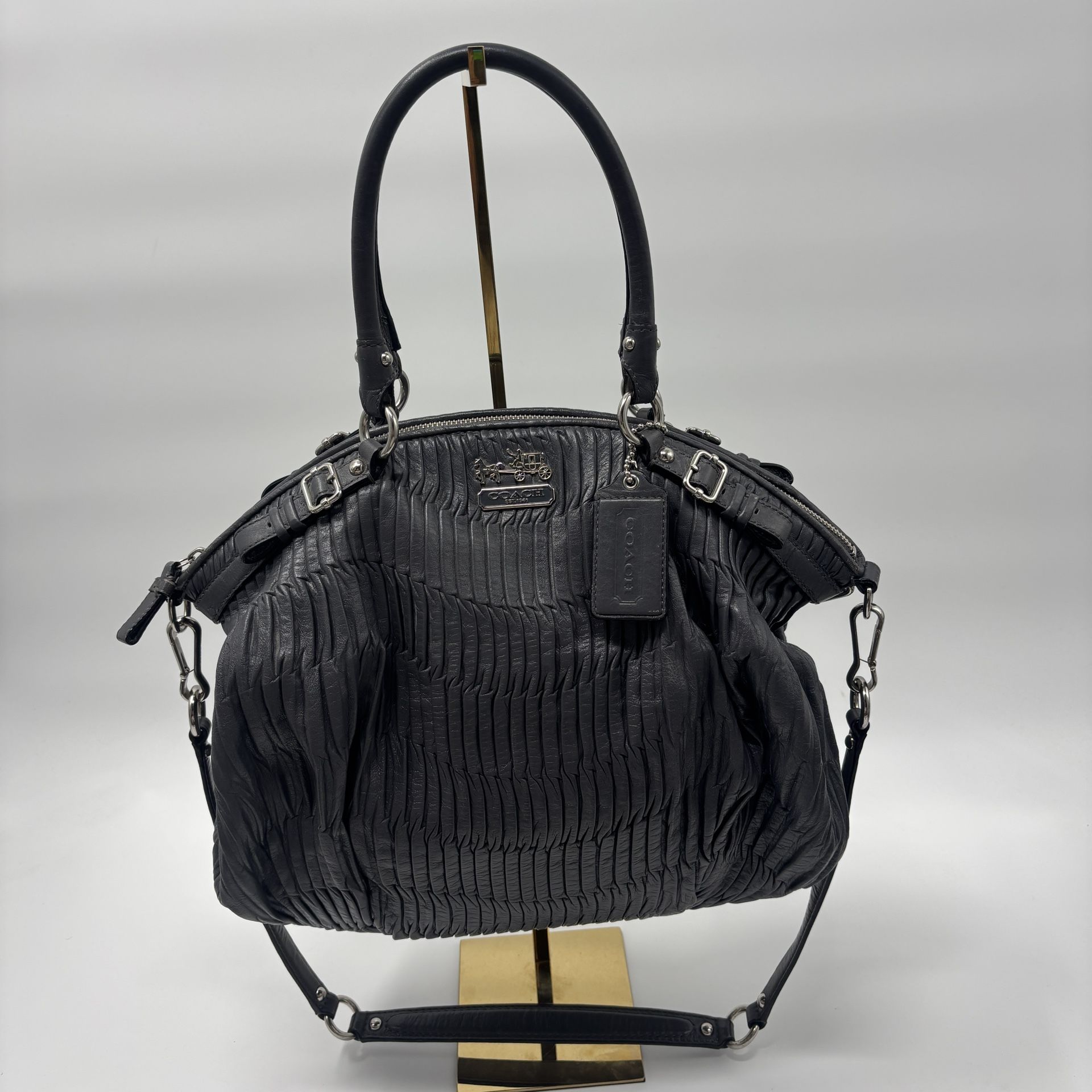 Coach Madison Gray Gathered Bag