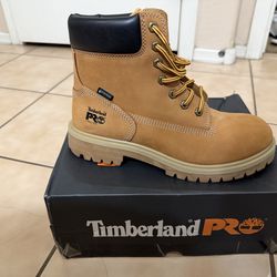 Timberland pro steel toe work boots 8.5 women 7 in men