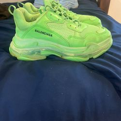 Green Balenciaga Triple S 45 