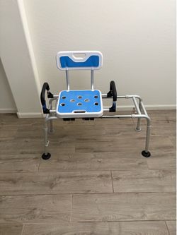 Sliding  Shower Chair / Tub transfer bench with Non Slip Aluminum Body