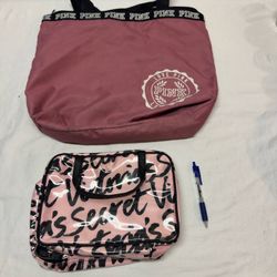 Victoria’s Secret PINK Tote & Cosmetic Bag Set