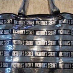 New Victoria Secret Large Black Bag with The Signaure Logo and  Sequence