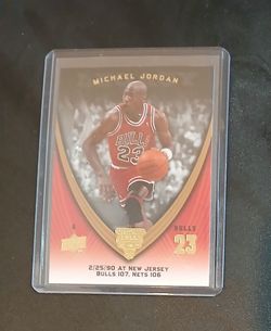 Michael Jordan card in a hard protective case. $15