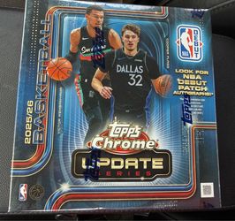 2025-26 NBA TOPPS CHROME UPDATE Basketball MEGA BOX