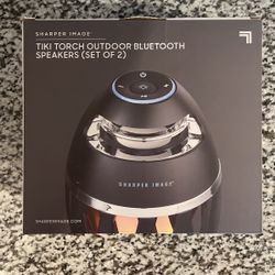 Tiki Torch Bluetooth Speakers - Sharper Image