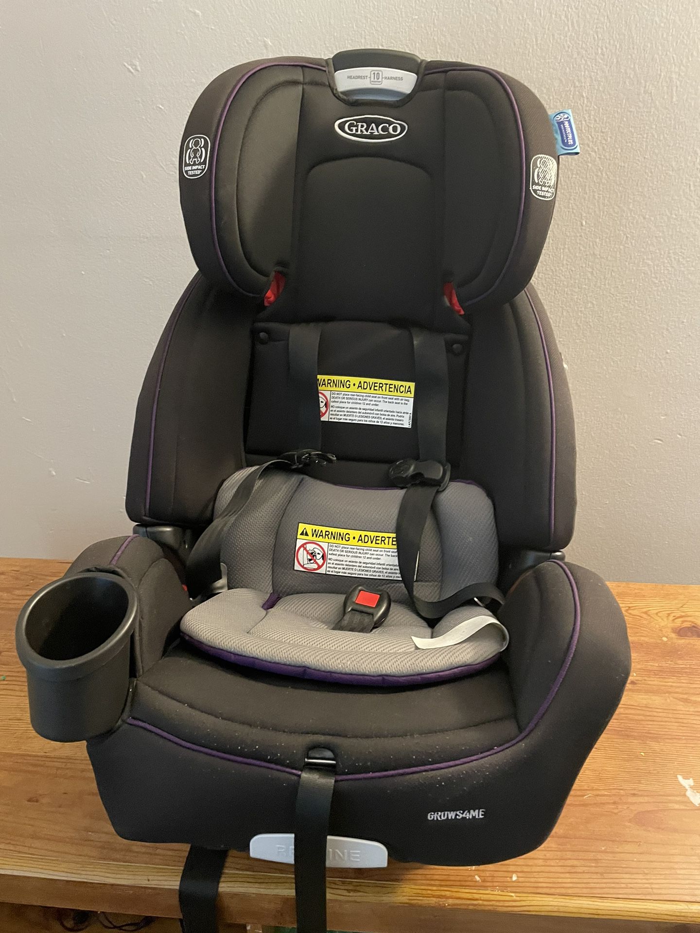 Graco Grows4Me 4 in 1 Car Seat, Infant to Toddler Car Seat with 4 Modes, Vega 1 Count (Pack of 1)