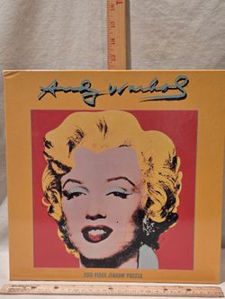 "Marilyn Monroe" 550 piece Jigsaw Puzzle, "Andy Warhol" VTG 1964"Shot Red Marilyn" By Ceaco, NOS