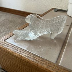 Clear Glass Slipper By Fenton 
