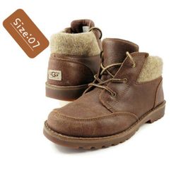 🔥ALL NEW NO TAGS 🔥
UNISEX- UGG Boots Kids Orin Wool Cuff 
Lace - Up Ankle Bootie Casual 
Inside Isolation keep it Warm