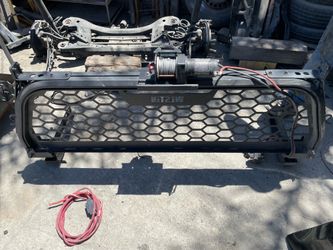 Westin HLR Truck Rack With Custom Badland ZXR 2500 Winch Attached