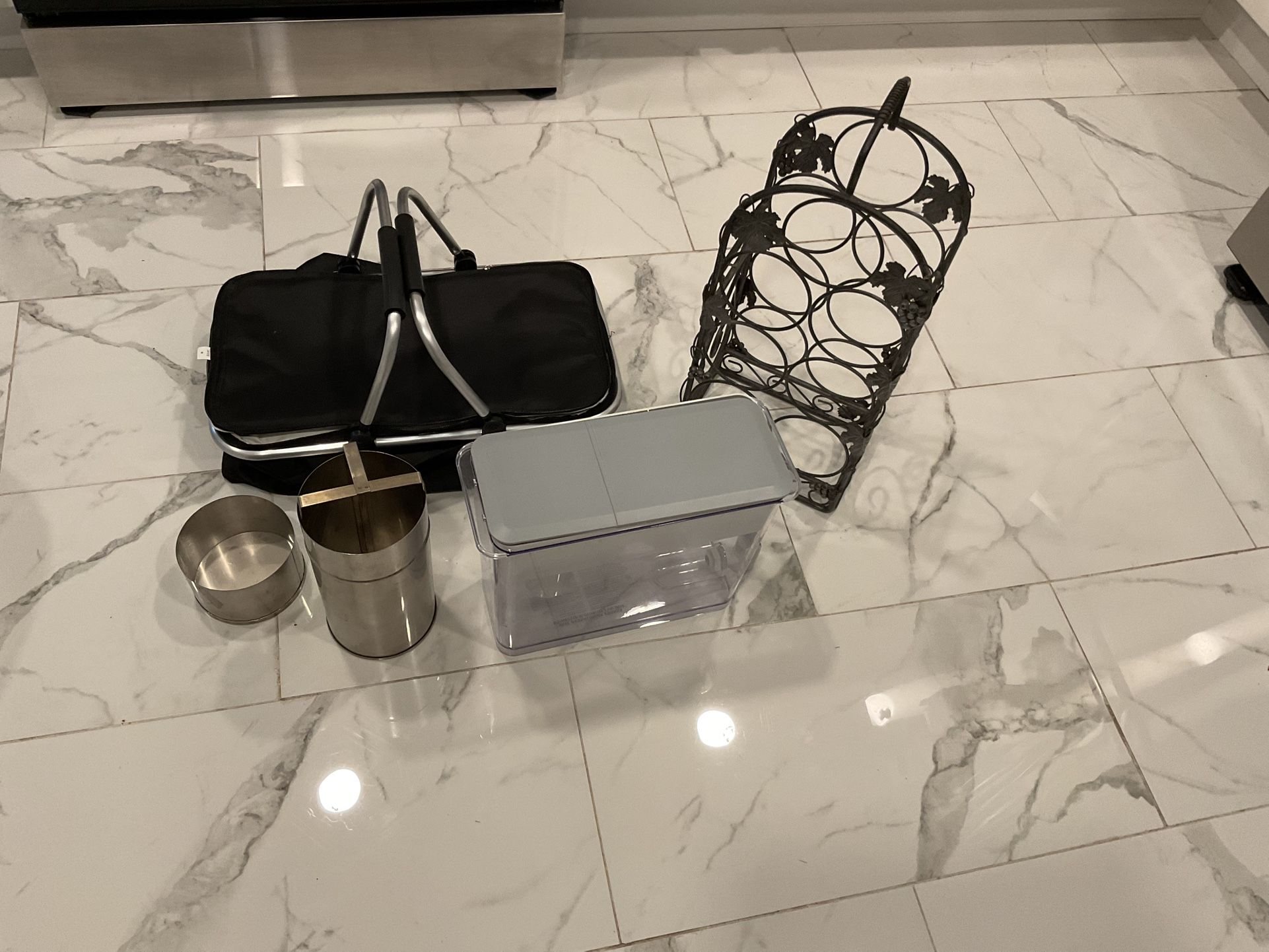 A Good Food Carrier, A Drinking Pot With Filter,a Wine Holder … (NO SHIPPING)