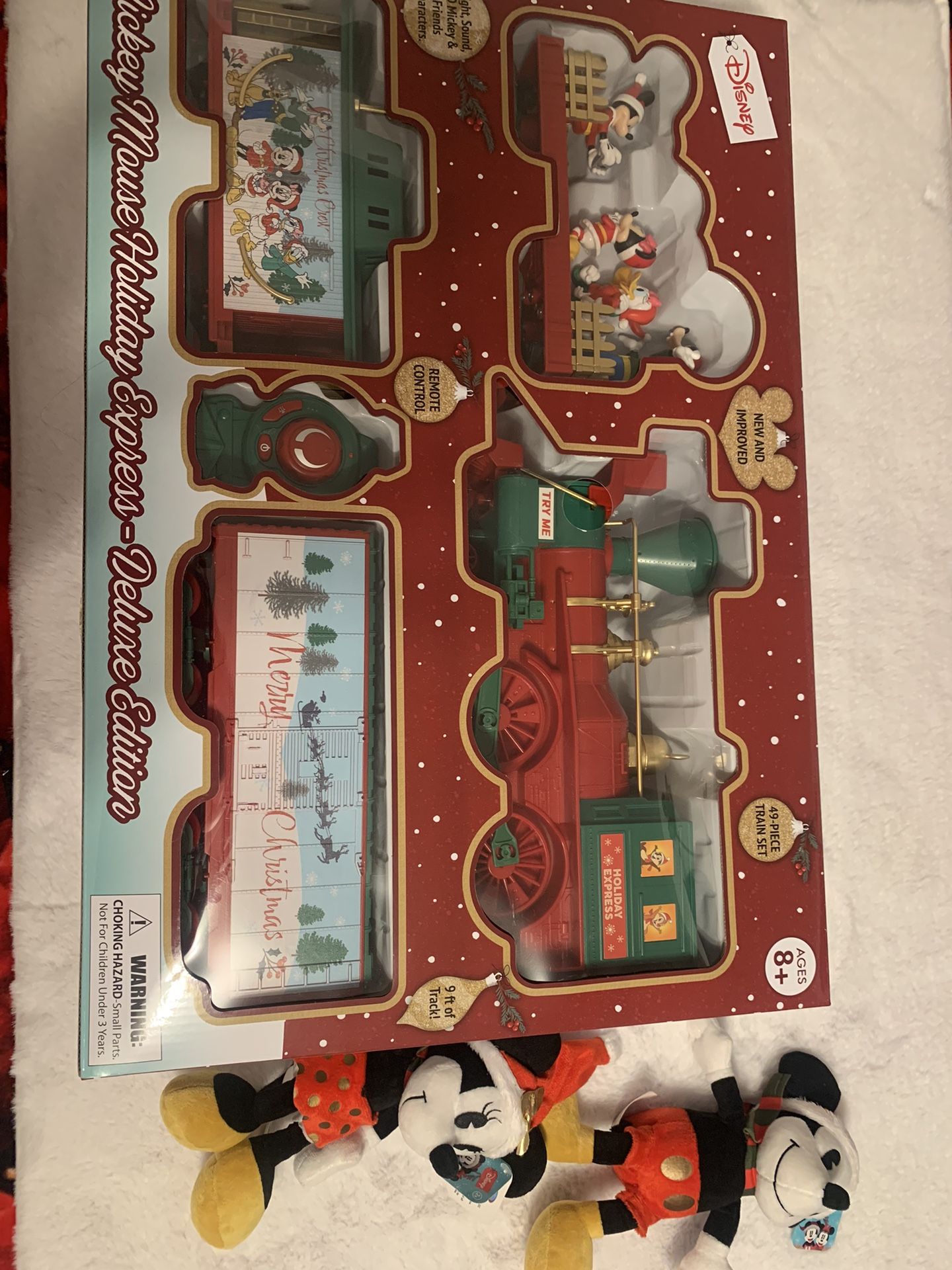 Holiday Mickey Mouse Train And Plush
