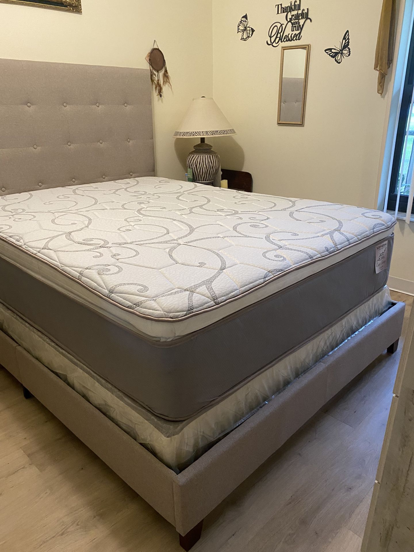 Queen Size Mattress 14” Inches Thick Pillow Top New From Factory Excellent Comfort Also Available: Twin Full And King Same Day Delivery