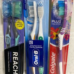 $.75🤯 Colgate/OralB/Reach2ct Pack Toothbrush’s  