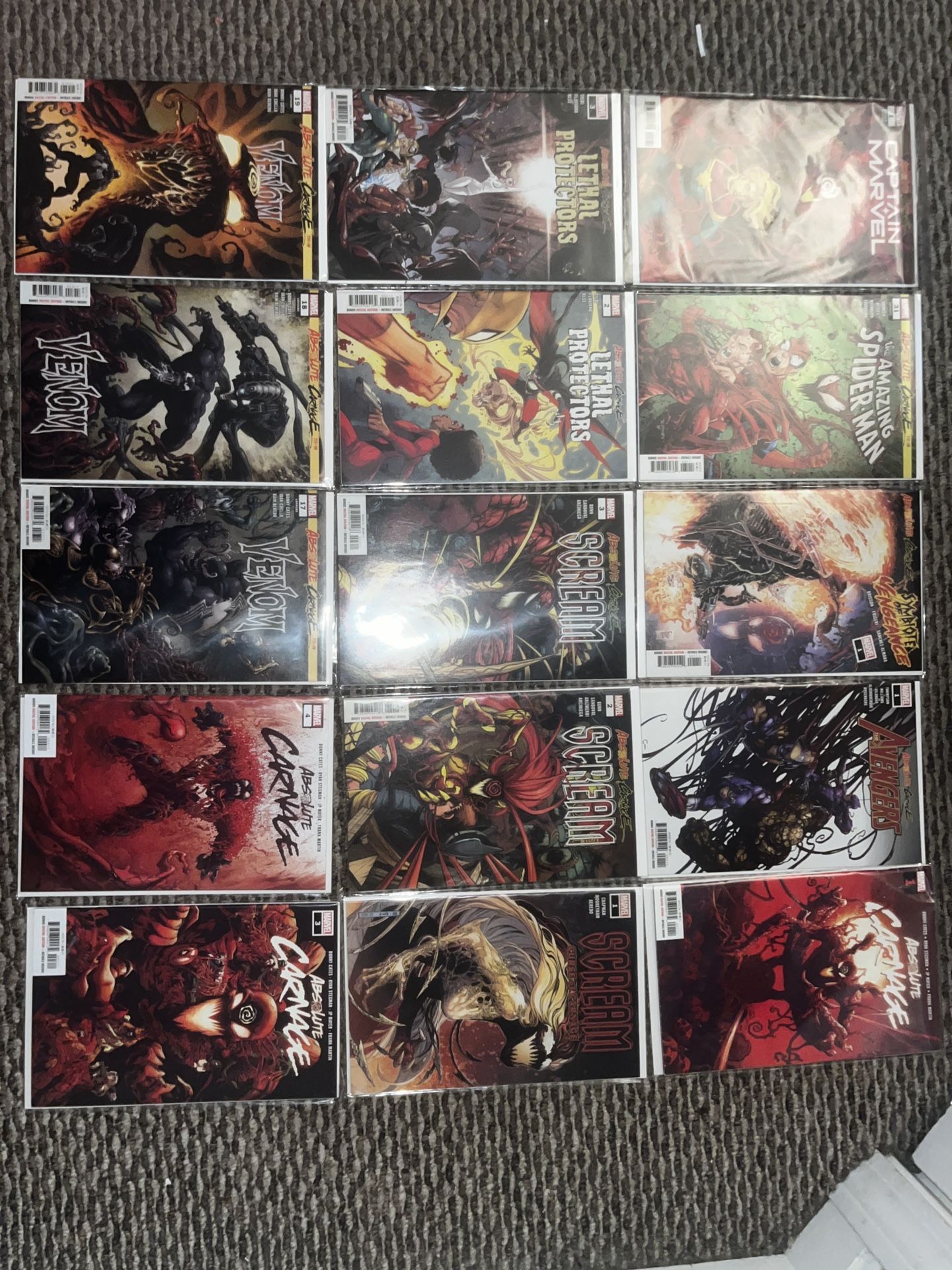 VENOM / CARNAGE / SCREAM / MARVEL COSMIC HORROR LOT