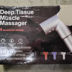 Deep Tissue Muscle Massage Gun New 4 heads 6 Speed