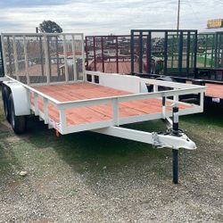 6.5x14 Utility Trailer By Carson Trailer Dbl Axle