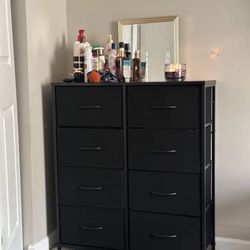 Dresser ( Top Wooden-Drawers Fabric)