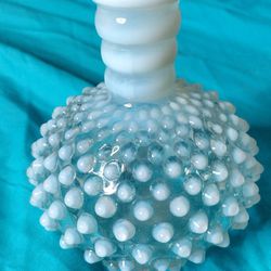 Vintage Fenton Opalescent Hobnail Perfume Bottle