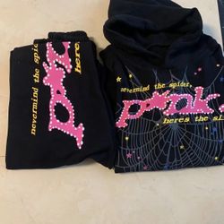 Spyder Black and Pink Hoodie