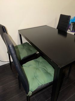 Black table