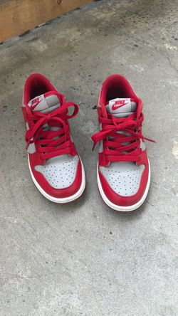 Size 5Y - Nike Dunk Low Red Grey Sneakers