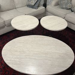 Coffee table and side tables