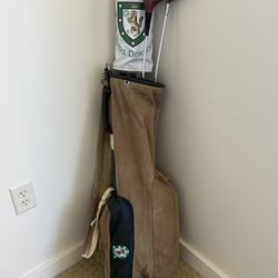 MacKenzie Walker Golf Bag 8” Waxed Canvas – Royal Dornoch Tartan – Rare