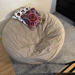 5 Foot, Ultimate Sack 5000 Bean Bag Chair w/Camel Sueded Cover