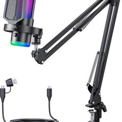 BOYA USB Gaming Microphone with Boom Arm
