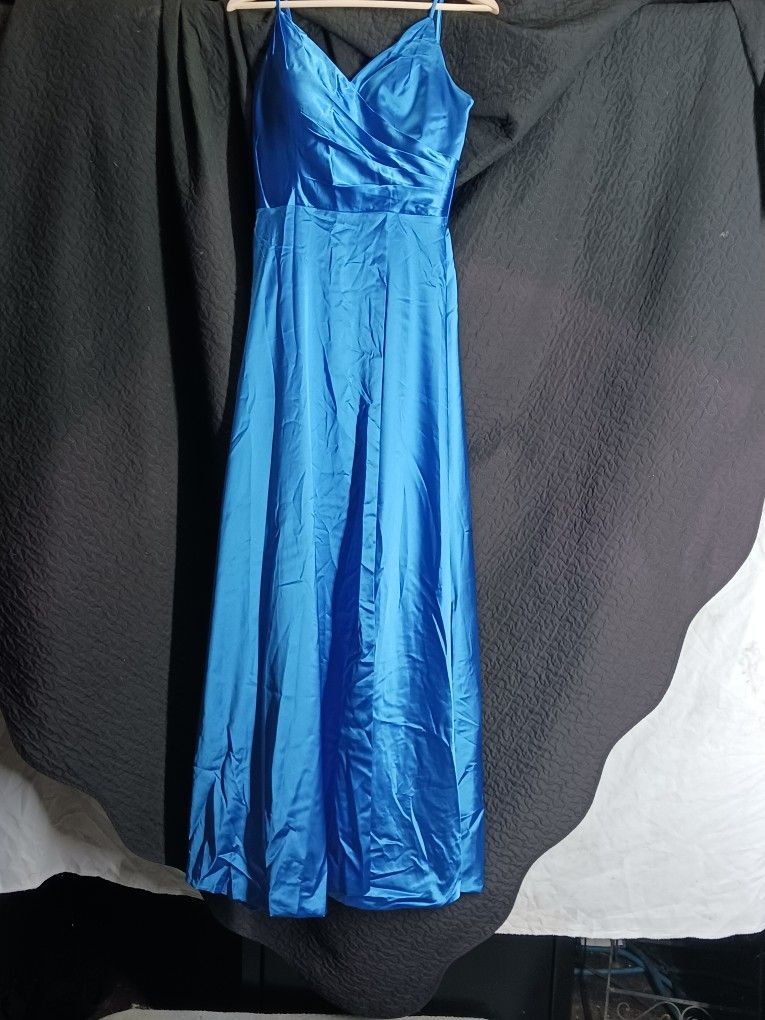 Blue Corseted Back Dress Size 9