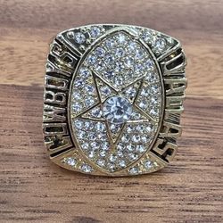 Dallas Cowboys 1992 Championship Ring Men's Size 11 Fan Edition Gold Aikman