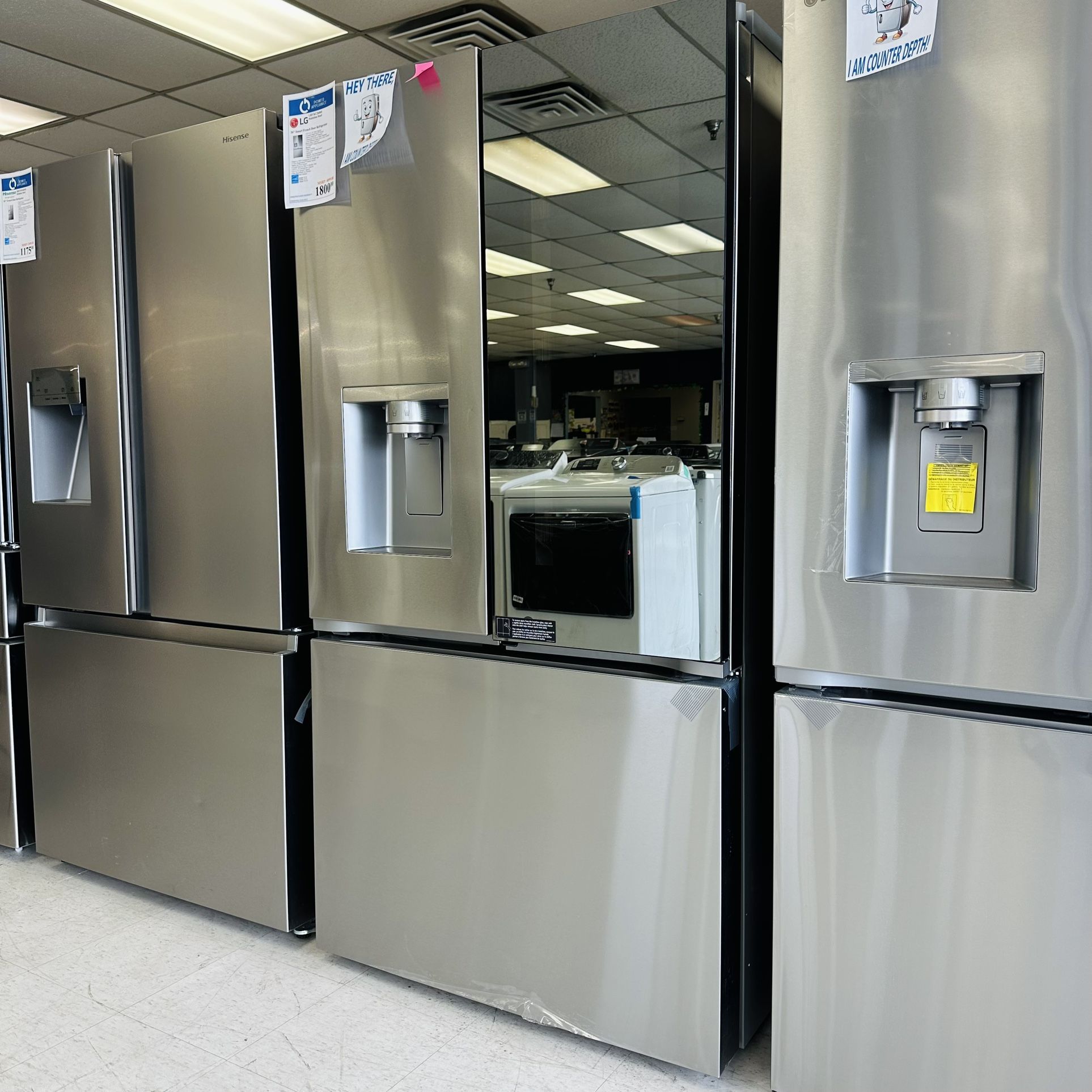 LG 36” SMART FRENCH DOOR REFRIGERATOR‼️