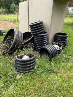 Garden round containers.  Great for raised beds.