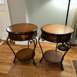 Round end tables