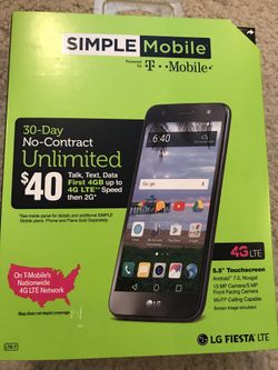 New sealed LG Fiesta 4G LTE