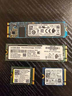NVMe - SSDs - 2 x 256 GB - 2 x 128 GB