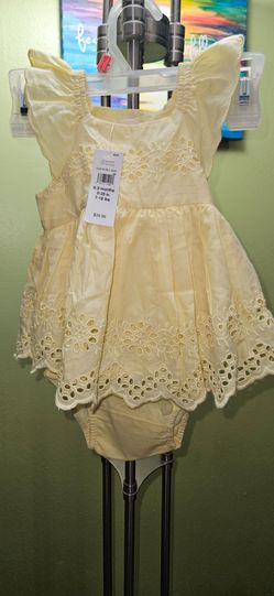Baby Girl Yellow Dress & Bloomer Set - Gap