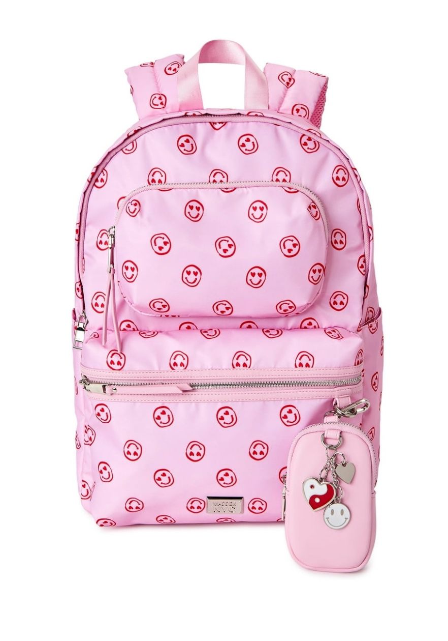Madden NYC Pink Smiley Backpack