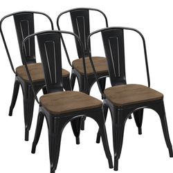 18 Inch Classic Iron Metal Dining Chair 